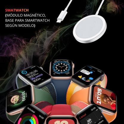 ⚡️CARGADOR INALÁMBRICO 3 EN 1  / ⌚️SMARTWATCH + 🎧AURICULARES + 📱SMATPHONE / Despídete del desorden y disfruta de la practicidad.