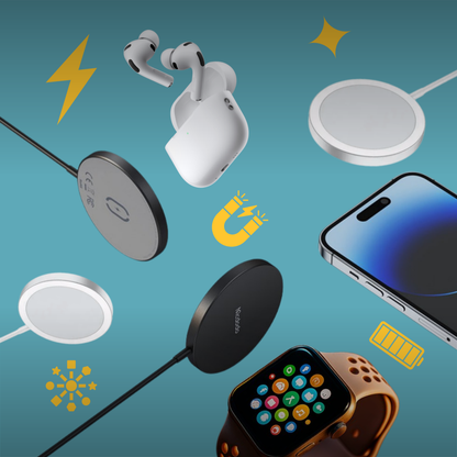 ⚡️CARGADOR INALÁMBRICO 3 EN 1  / ⌚️SMARTWATCH + 🎧AURICULARES + 📱SMATPHONE / Despídete del desorden y disfruta de la practicidad.